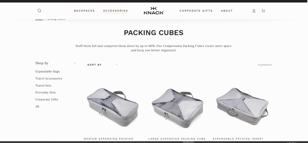 Packing Cubes